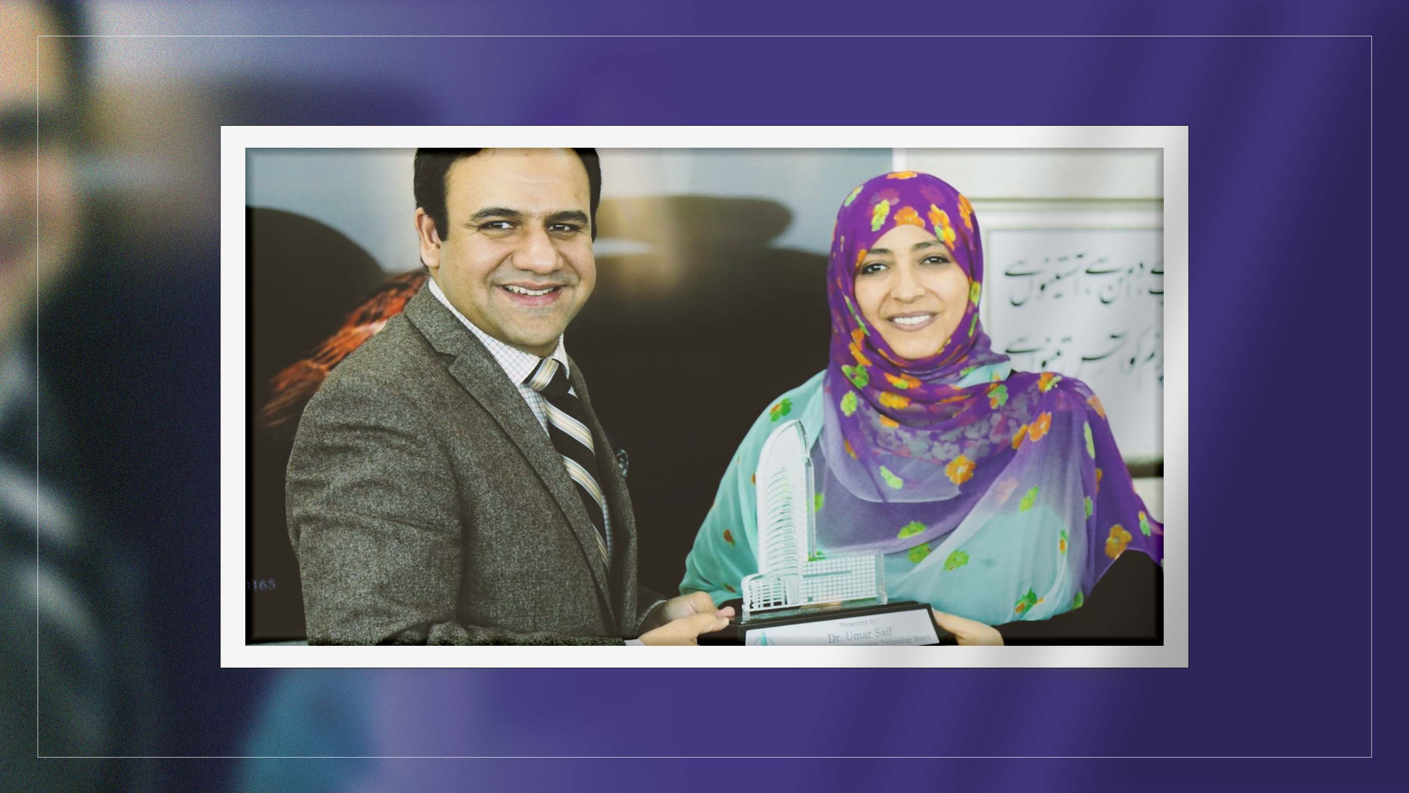 Pakistani official honors Tawakkol Karman and Baroness Warsi